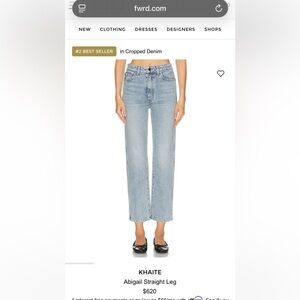 KHAITE retail $620 Abigail light blue excellent condition